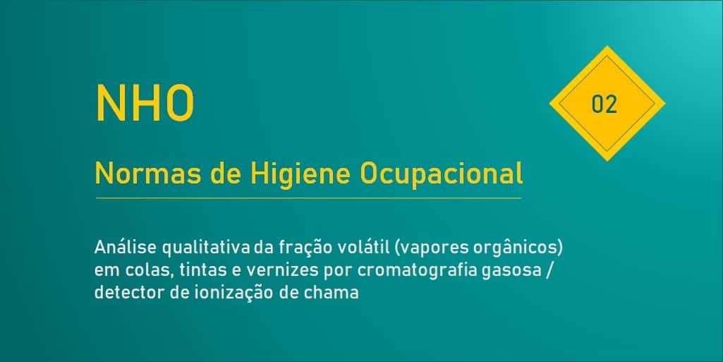 NHO 02 - PDF - Análise qualitativa da fração volátil (vapores orgânicos) em colas, tintas e vernizes por cromatografia gasosa / detector de ionização de chama
