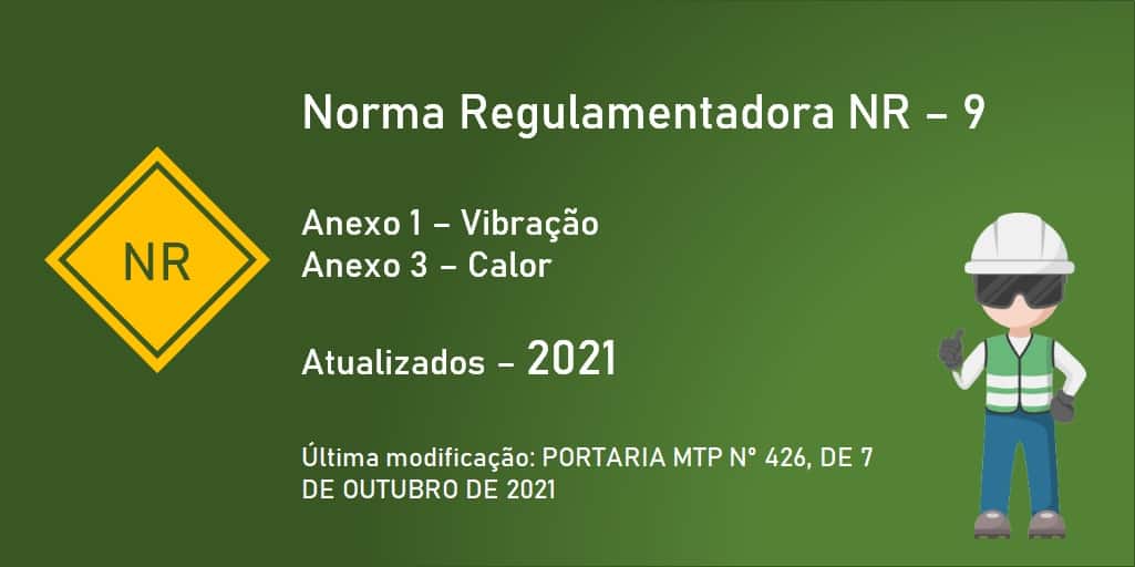 NR-9 - Anexo 1 - Vibração e Anexo 3 - Calor - Atualziados - 2021
